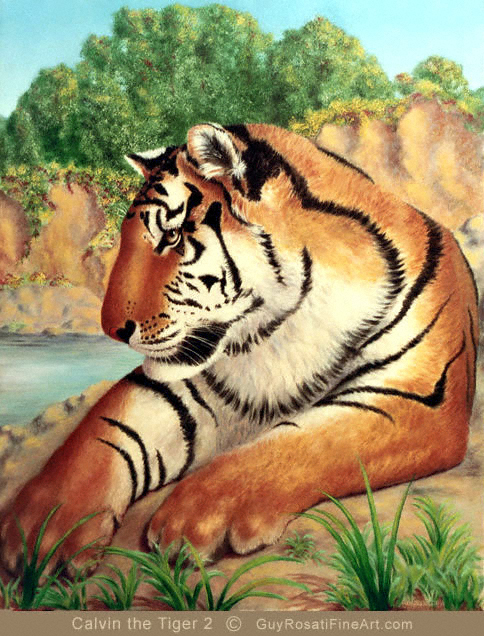fine art canvas print for sale edition of tiger
